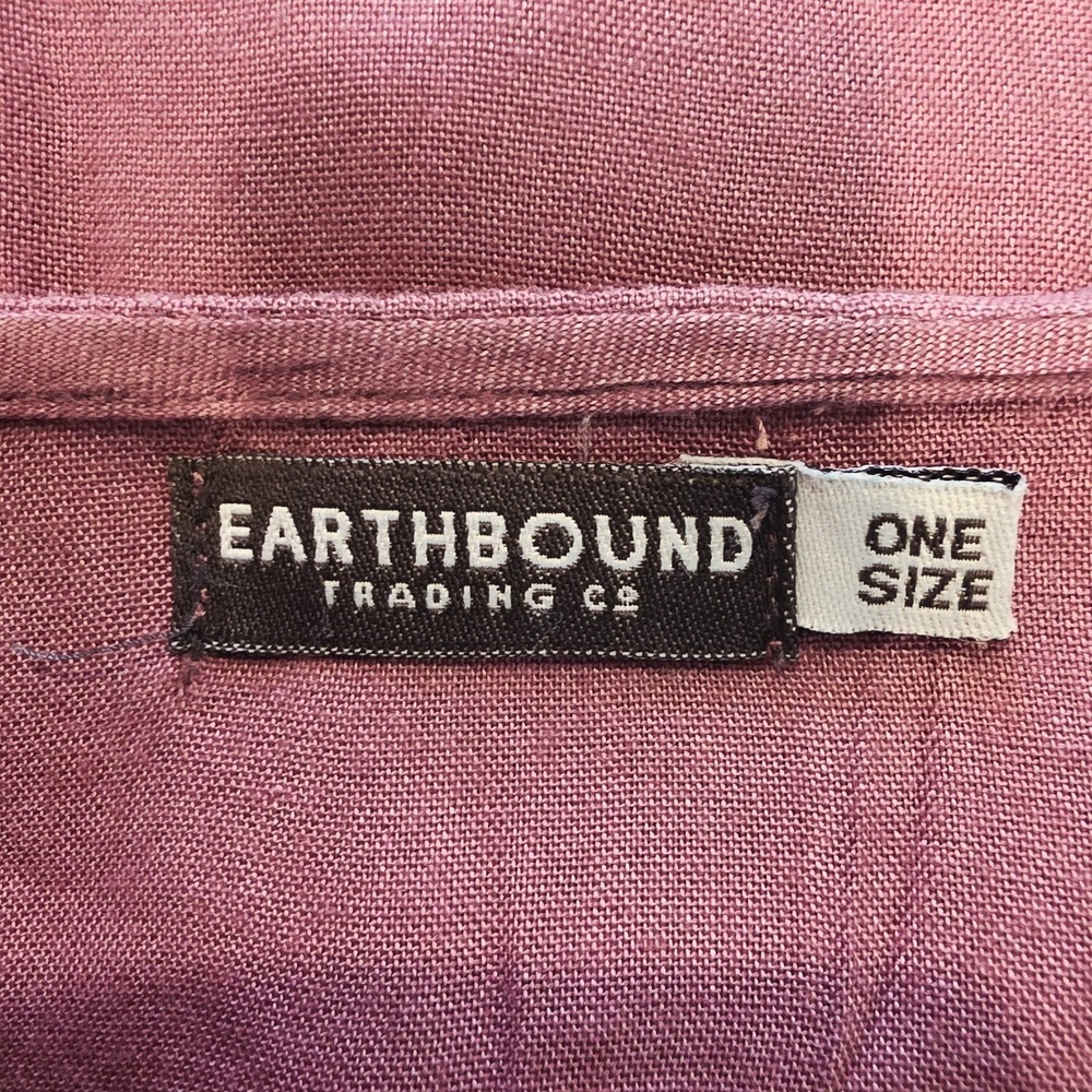 EARTHBOUND Mauve Pink Fringed Boho Blouse - Picture 4 of 14
